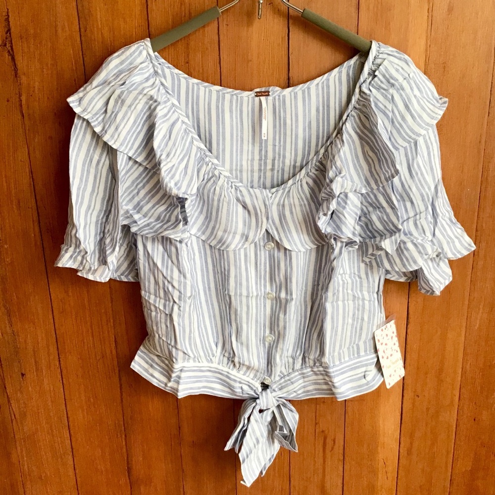 FREE PEOPLE Ruffle Top - Picture 4 of 8